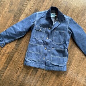 Vintage Sears Raw Denim Blue Field Jacket